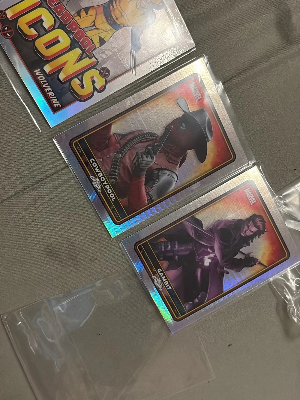 Marvel Deadpool Card Lot with Silver Foil and Red Accents
